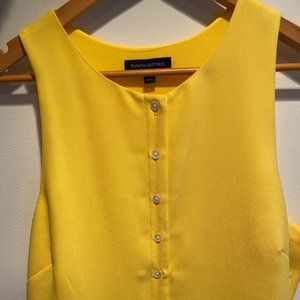 Banana Republic Lemon Yellow Summer Dress